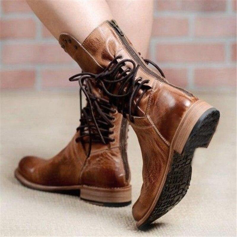 CAITHLYN™ – Vintage Lace-Up Ankle Boots