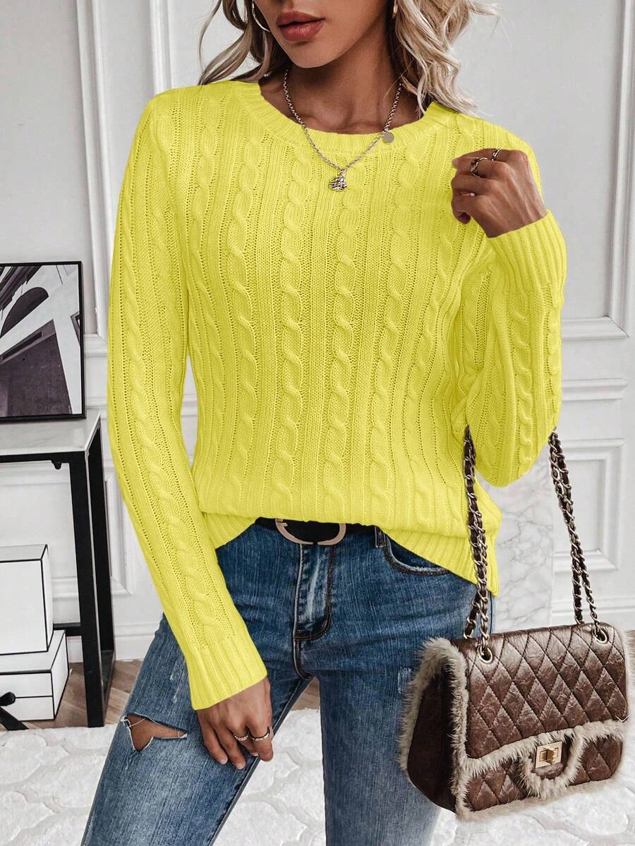 Celina – Ladies' Cable-Knit Jumper