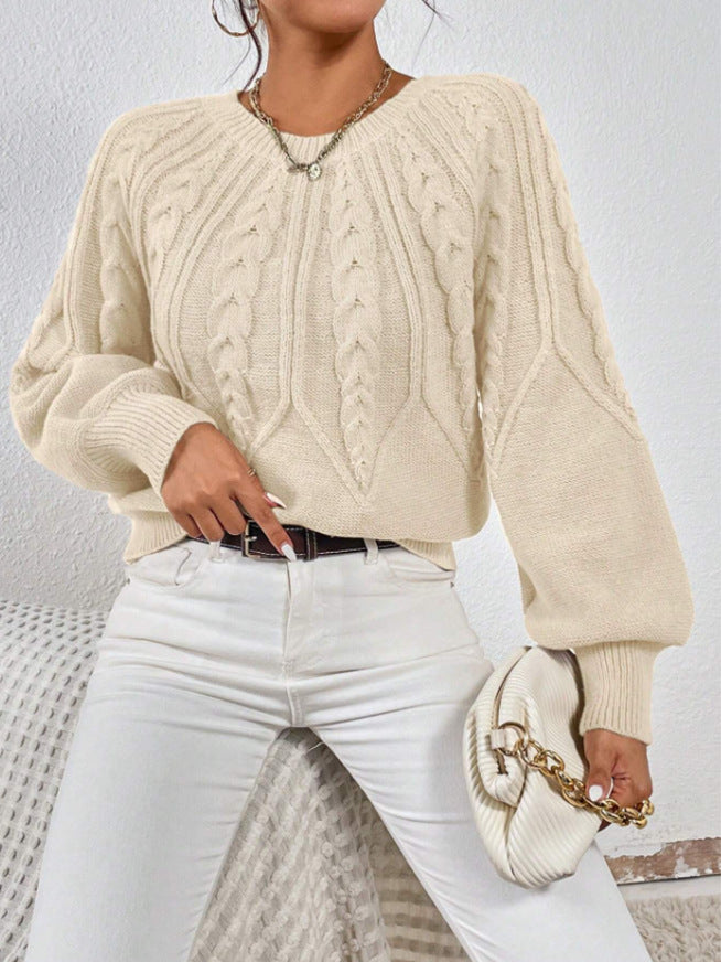 Elsie - Ladies’ Classic Cable Knit Jumper