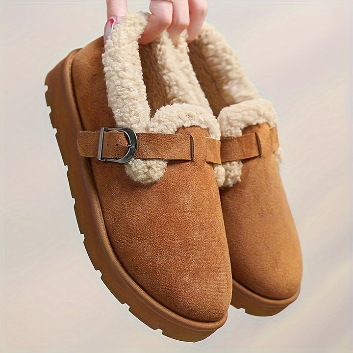 NORDICA™ – Brown Platform Cozy Boots