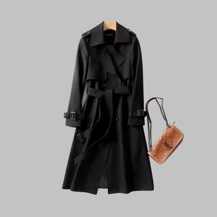 TIA™ - Elegant Knee-Length Loose Fit Coat
