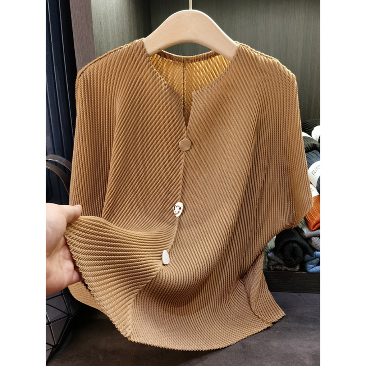 SAVARA™ – Lightweight Round Neck Cardigan Top