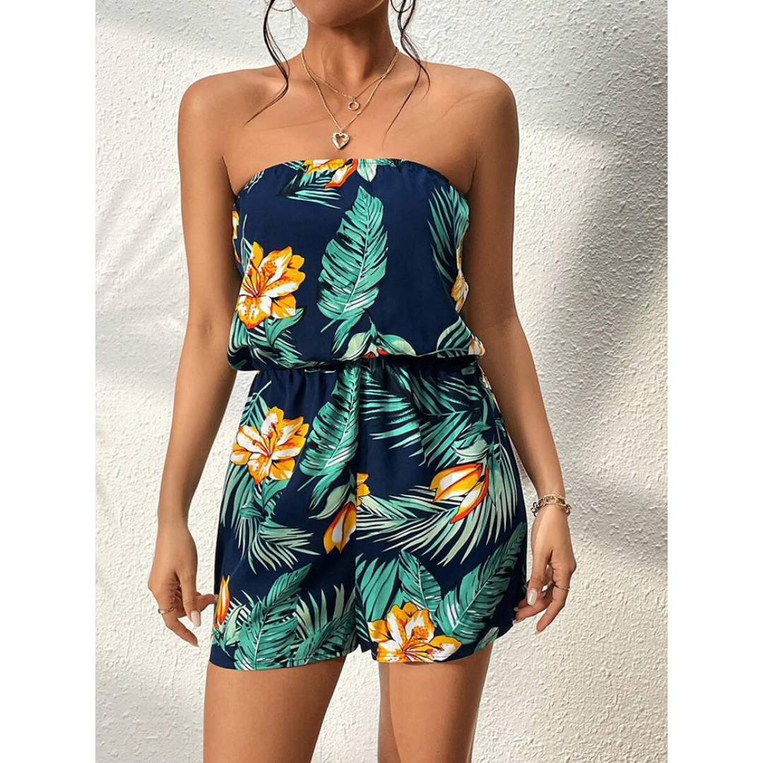 INDIRA™ – Casual Sleeveless Tube-Top Summer Romper