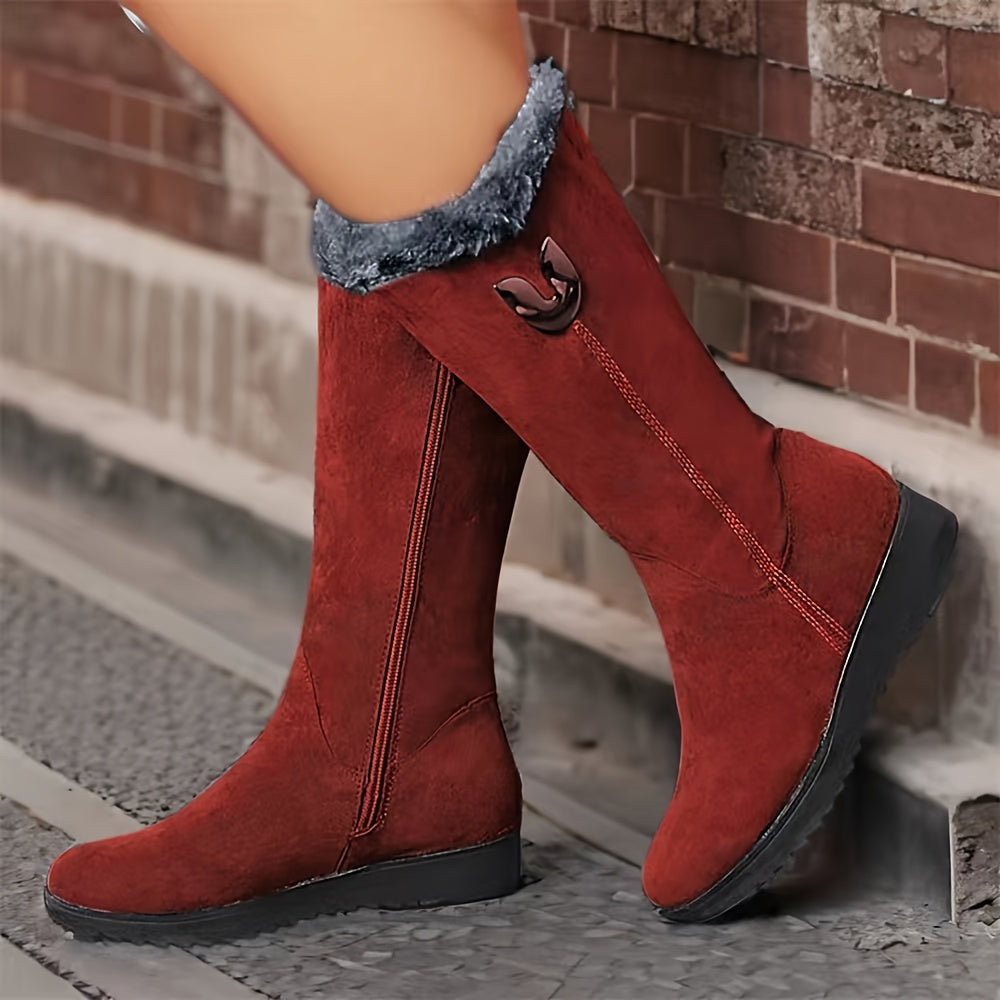 Dorothy - Fleece Lined Flat Soled Boots