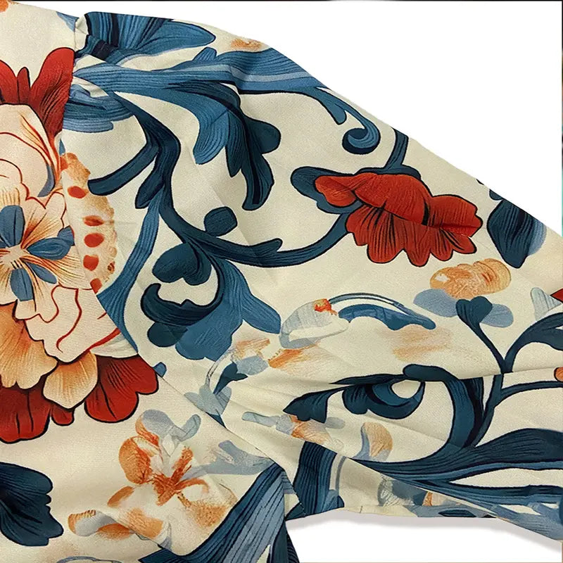 MARLOWE™ – Baroque Floral Blouse
