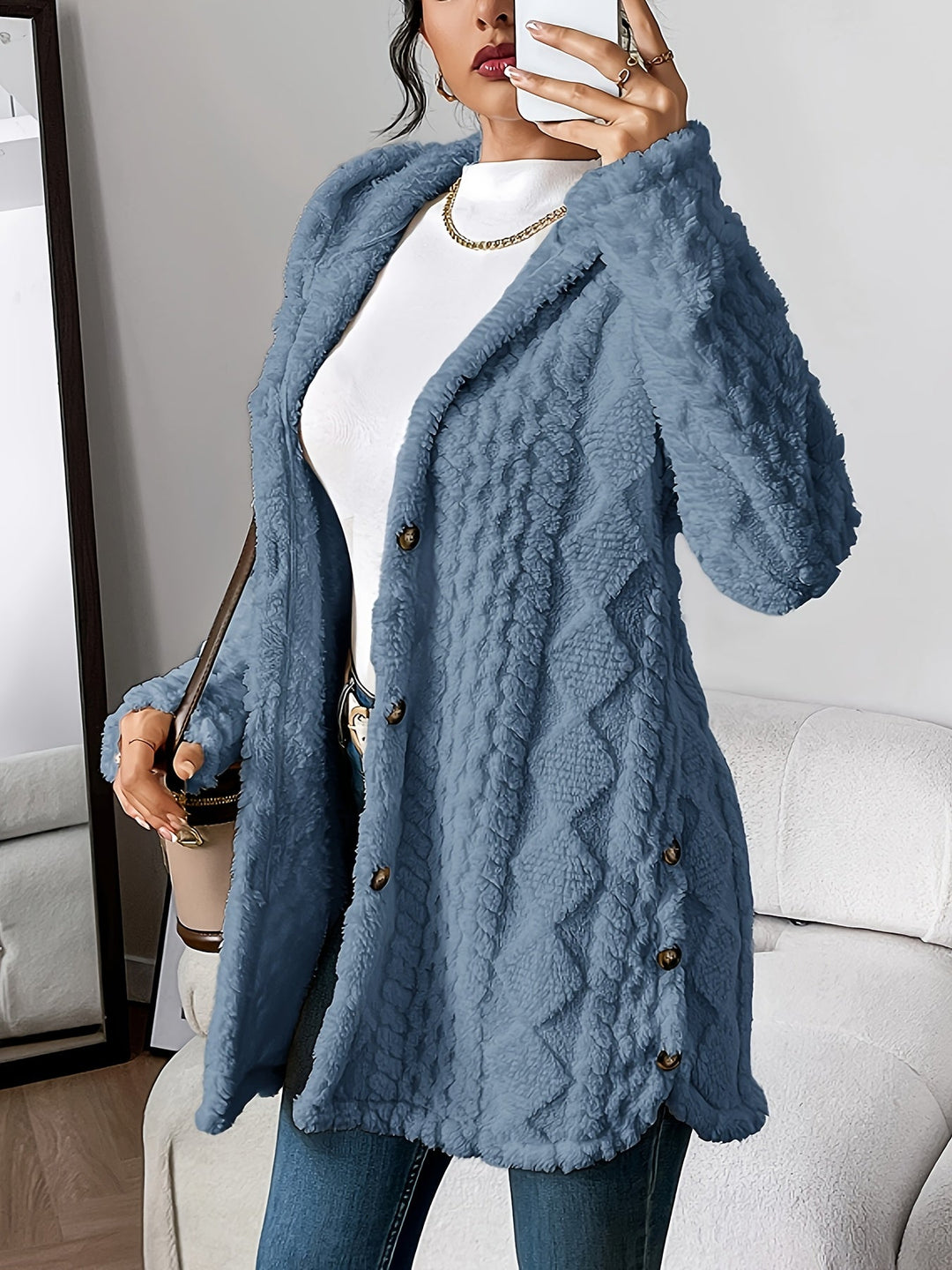 Evelina - Ladies' Button-Up Knit Cardigan