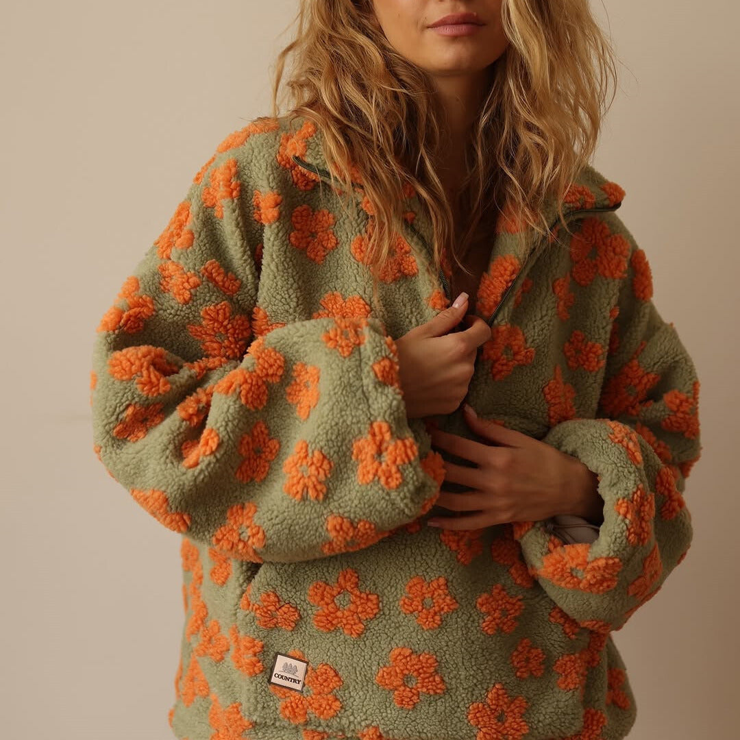 BRIAR™ – Floral Sherpa Pullover