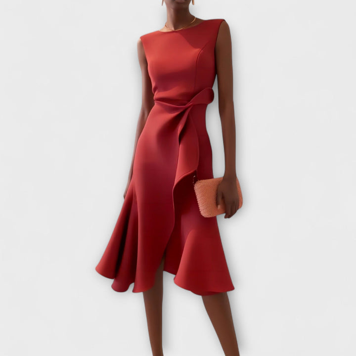 Ariane | Pleated Midi Dress