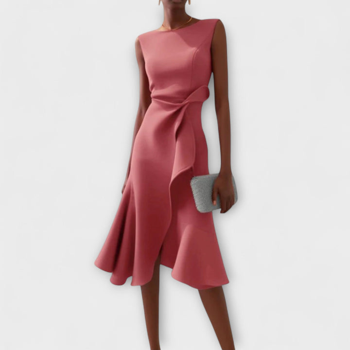 Ariane | Pleated Midi Dress