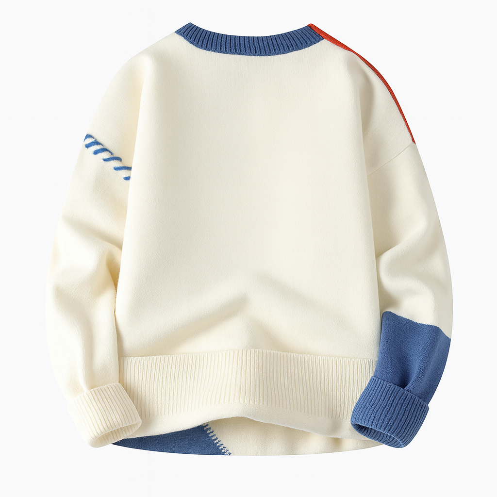 FRESH LABEL™ – Arty Patch Sweater