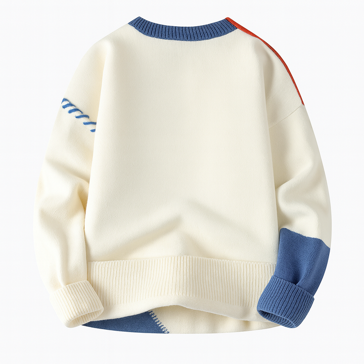 FRESH LABEL™ – Arty Patch Sweater