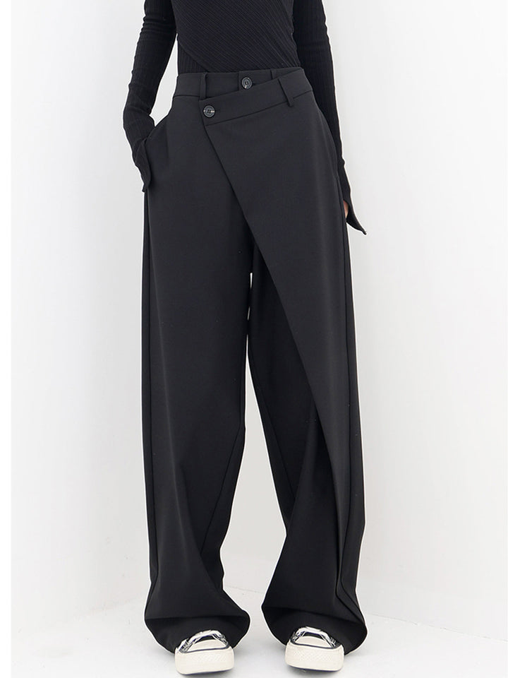 ELENA™ – Asymmetric Layer Wide-Leg Dress Trouser