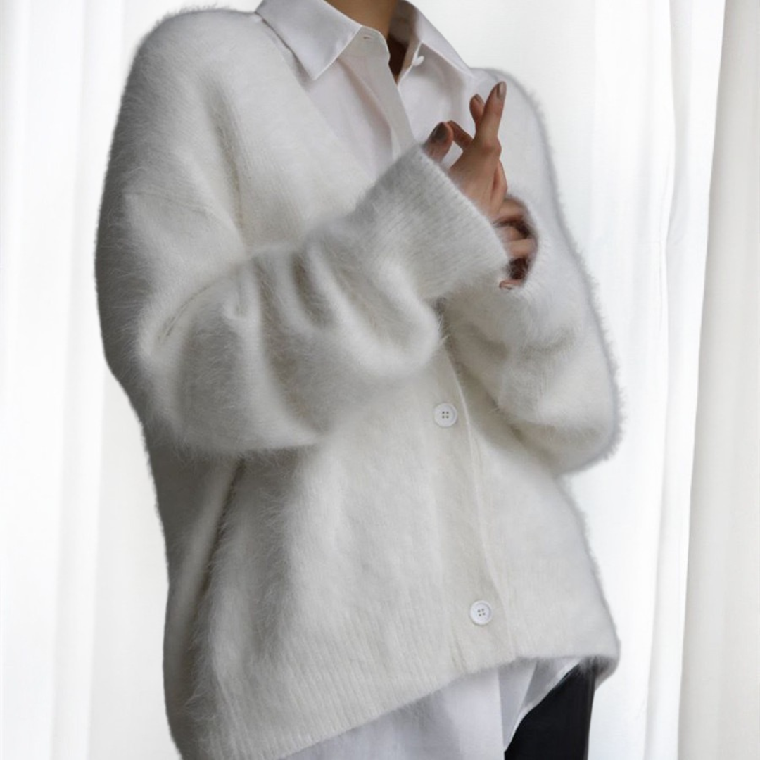 QUINCY™ - Comfy Button Front Drop Shoulder Cardigan