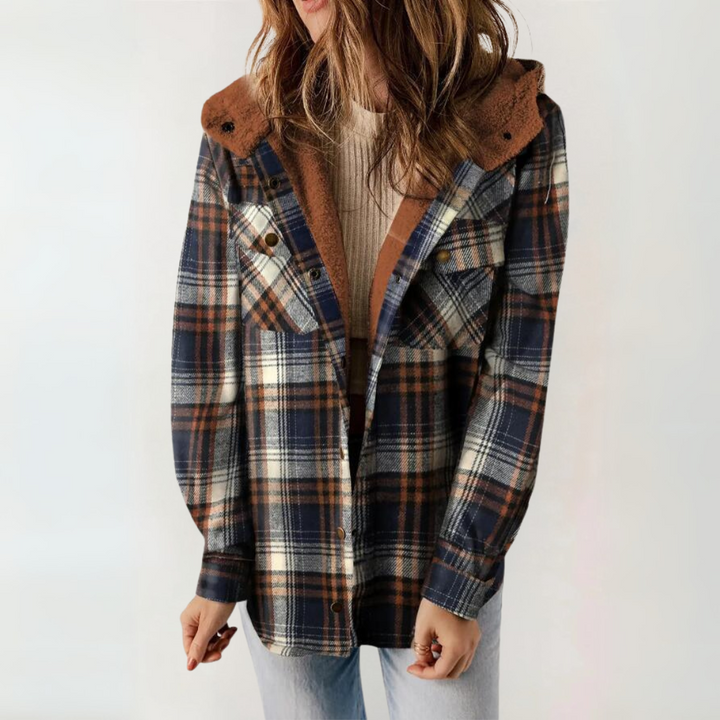 PERESA™ - Casual Long Sleeve Button Front Hooded Coat