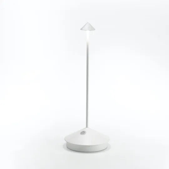 Cordless table lamp in white