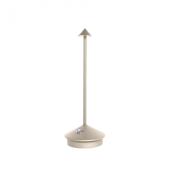 Cordless table lamp in gold