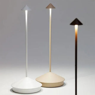 Cordless lamps in white and grey