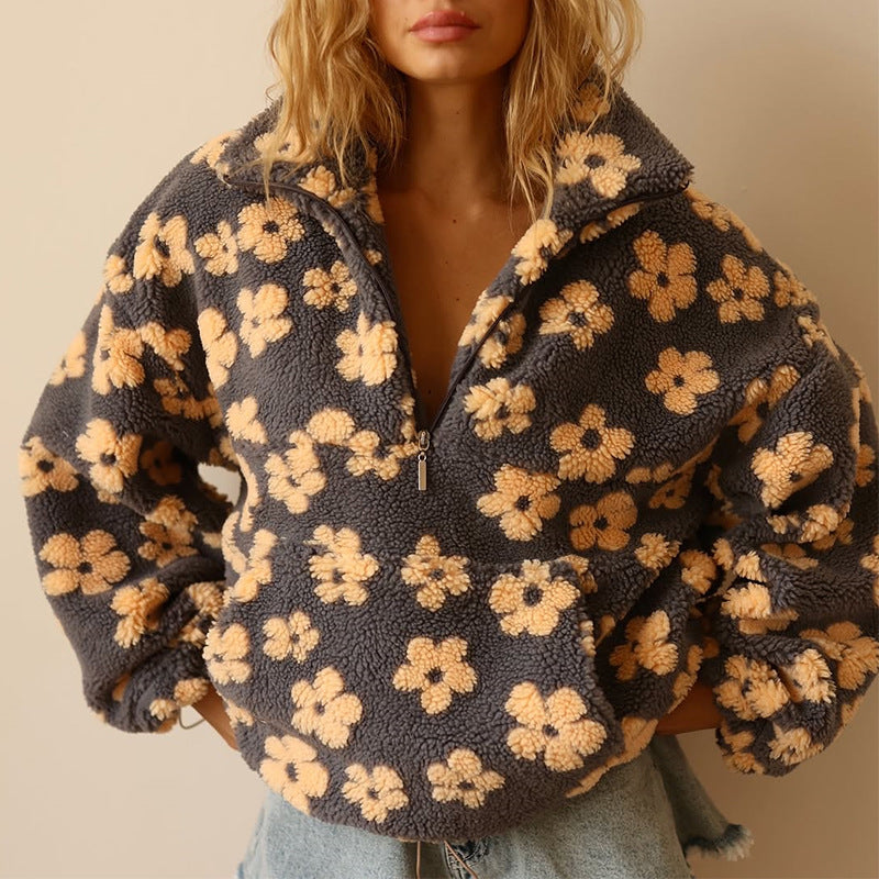BRIAR™ – Floral Sherpa Pullover