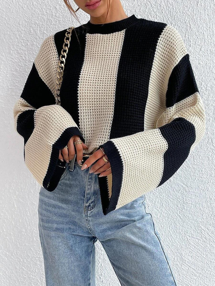LYONA™ – Striped Knit Cardigan