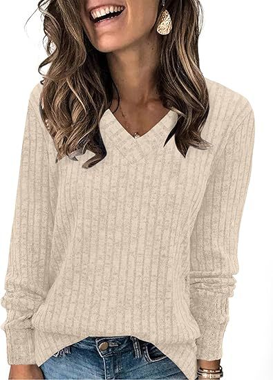 WISH™ – Ribbed Brushed Knit Top