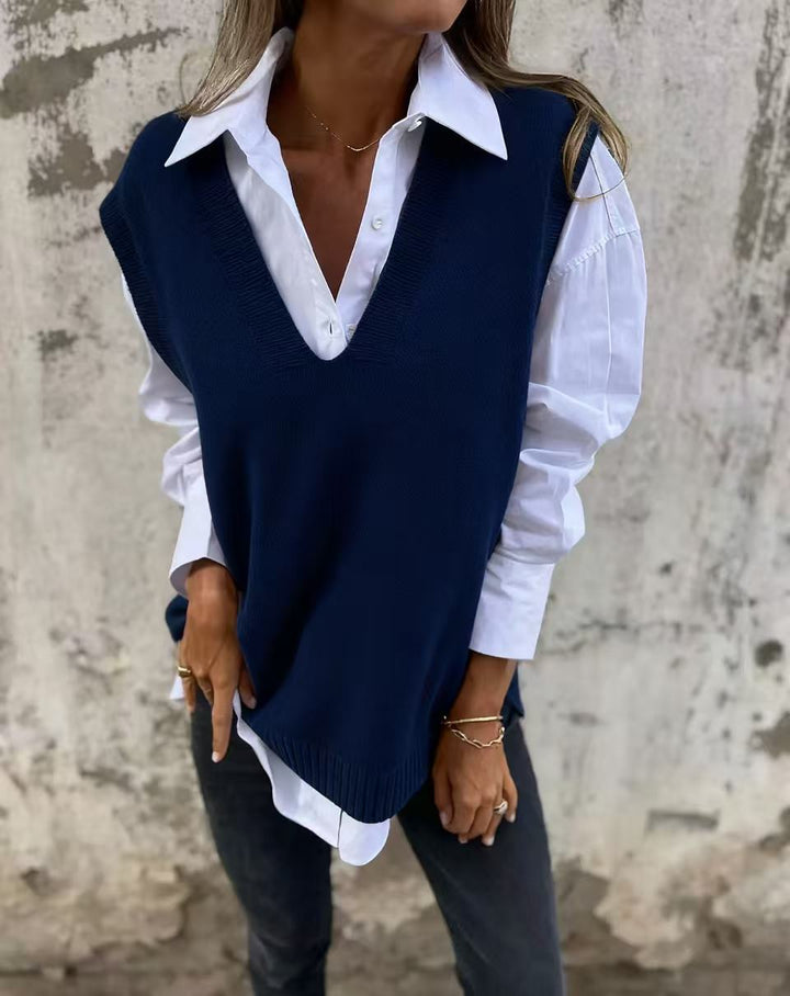 MALIA™ – Knitted V-Neck Vest