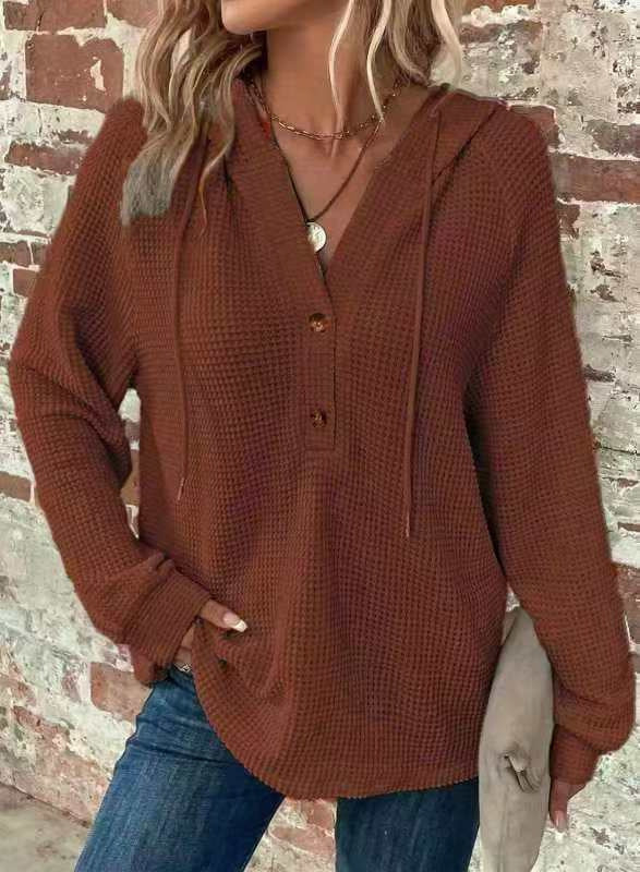 TALIA™ – Waffle knit hoodie