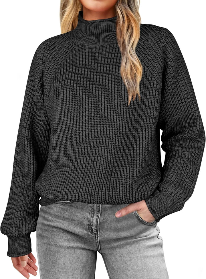 TAVRIEN™ – Knit Mock-Neck Jumper