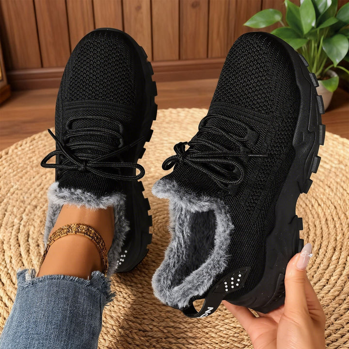 ANDREA™ – Fleece-Lined Knit Sneakers