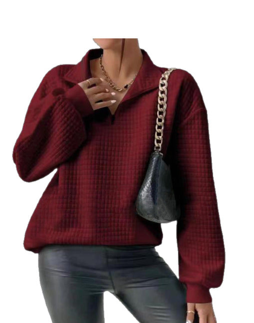 CAELI™ – Zip-Up Collar Sweatshirt