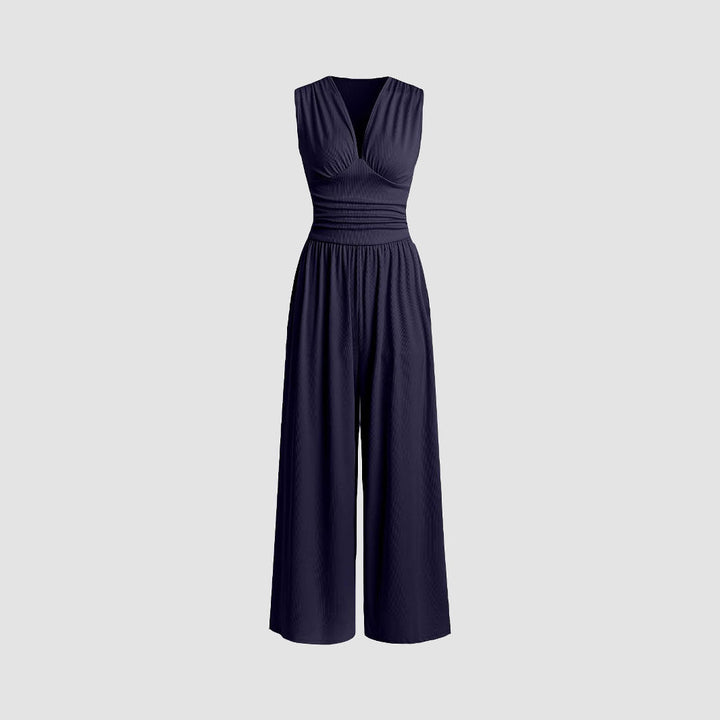 MARLOWE™ – Elegant Ruched Casual Jumpsuit