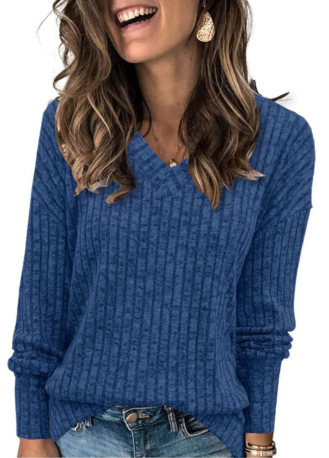 WISH™ – Ribbed Brushed Knit Top
