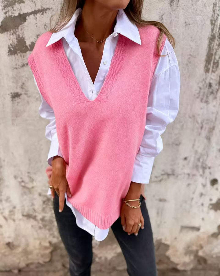 MALIA™ – Knitted V-Neck Vest