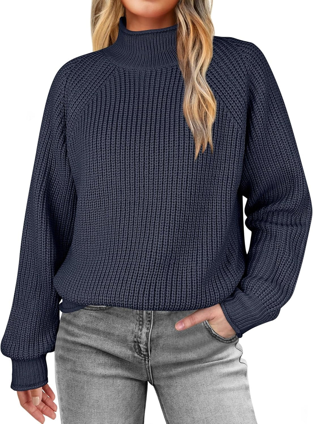 TAVRIEN™ – Knit Mock-Neck Jumper