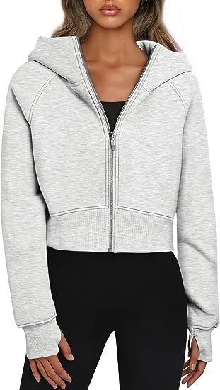 LANA™ – Cropped Zip Hoodie