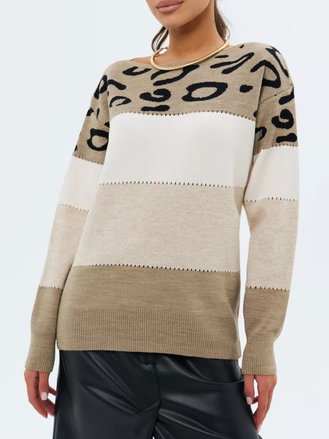 SERAVINE™ – Patterned Colorblock Jumper