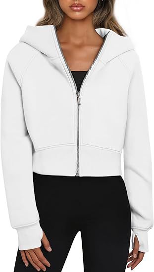 LANA™ – Cropped Zip Hoodie
