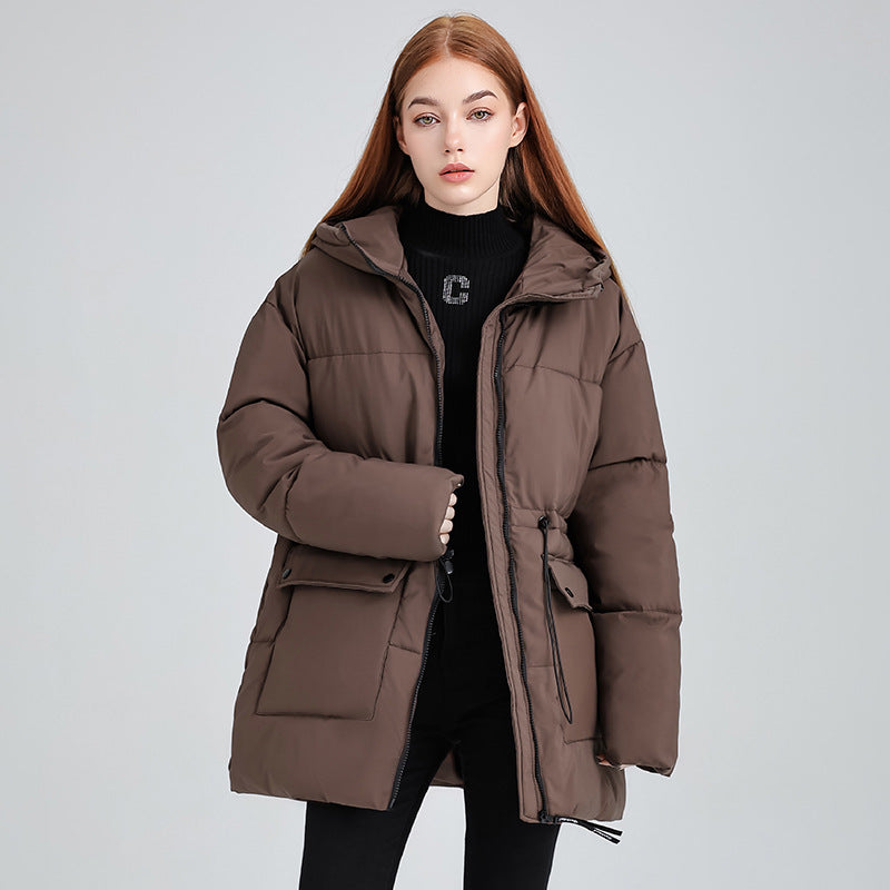 GWYNETH™ - Comfy Zip-Up Hooded Puffer Jacket
