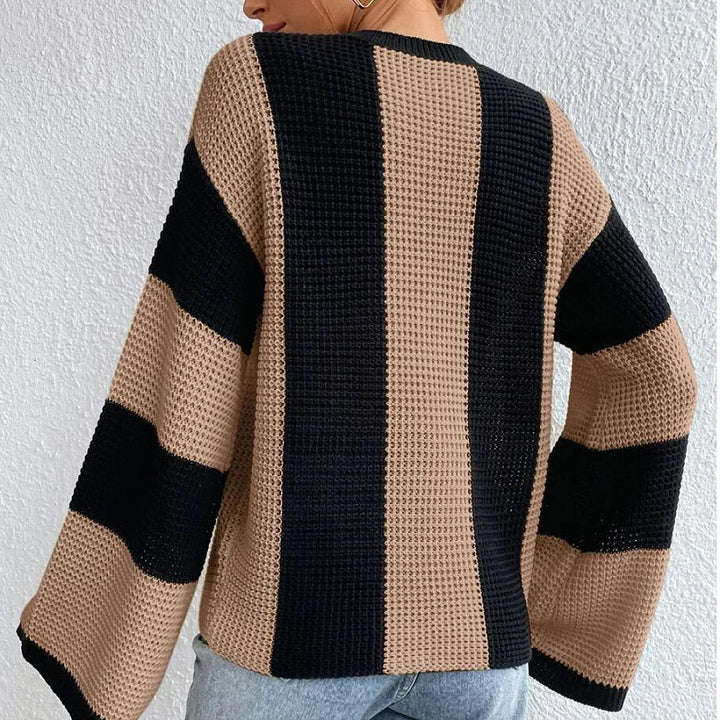 LYONA™ – Striped Knit Cardigan