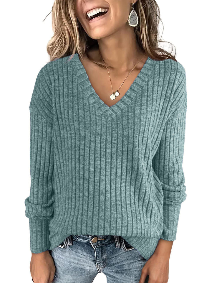 WISH™ – Ribbed Brushed Knit Top