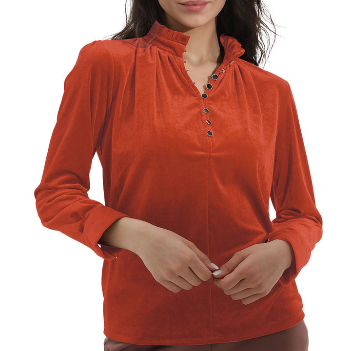 Selene™ V-Neck Long-SleevedTop