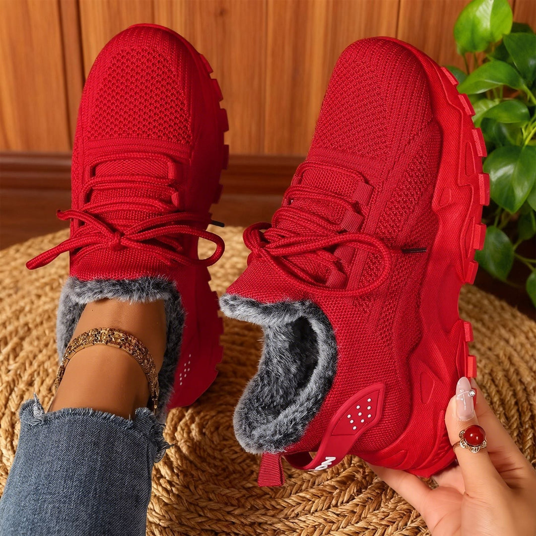 ANDREA™ – Fleece-Lined Knit Sneakers