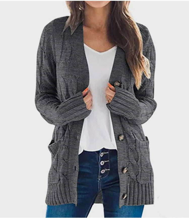 PIPPA™ – Cable Knit Button Cardigan