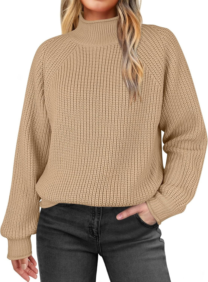 TAVRIEN™ – Knit Mock-Neck Jumper