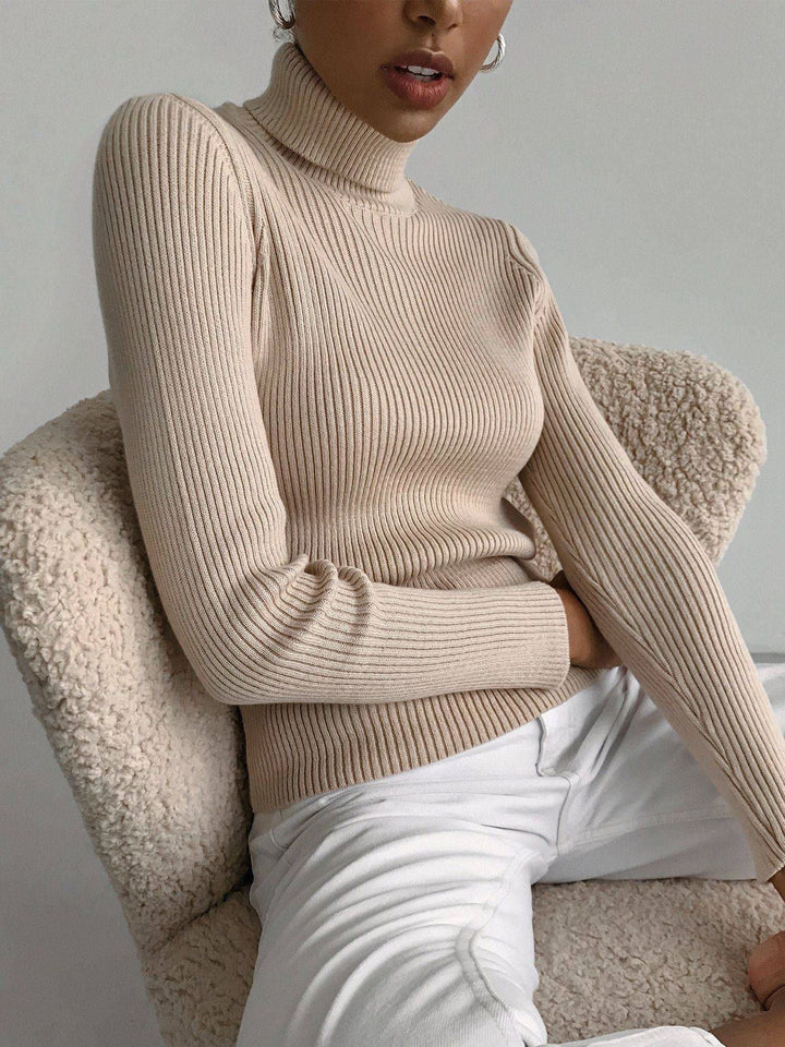 CORA™ – Ribbed Turtleneck Top