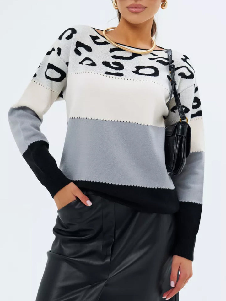 SERAVINE™ – Patterned Colorblock Jumper