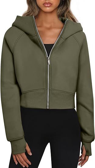 LANA™ – Cropped Zip Hoodie