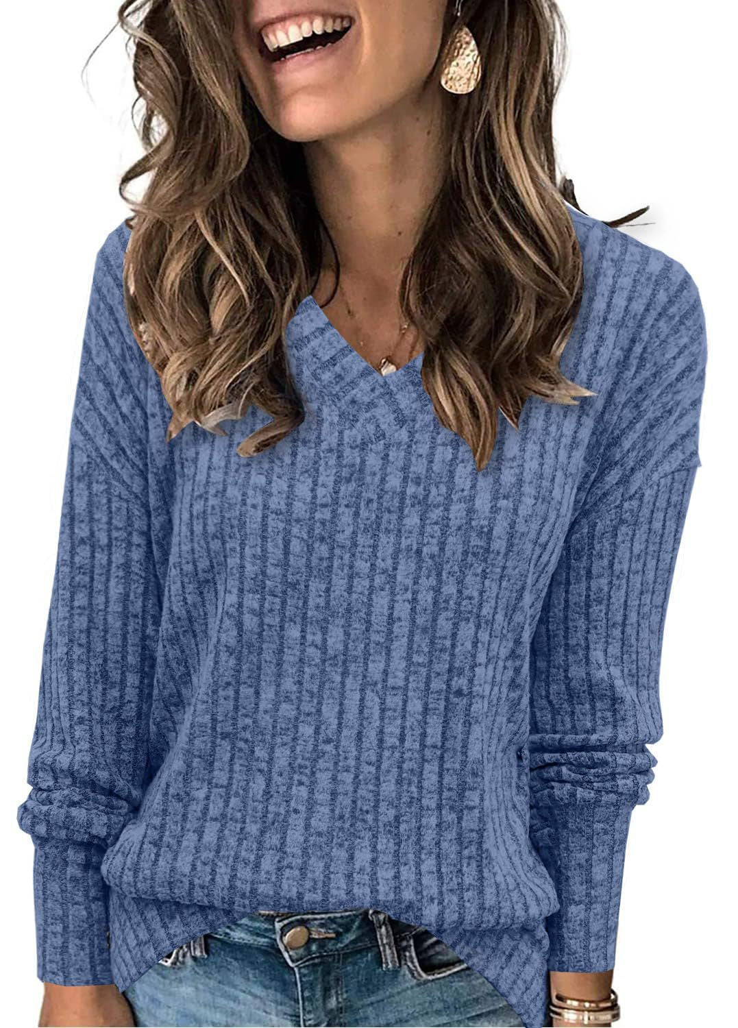 WISH™ – Ribbed Brushed Knit Top