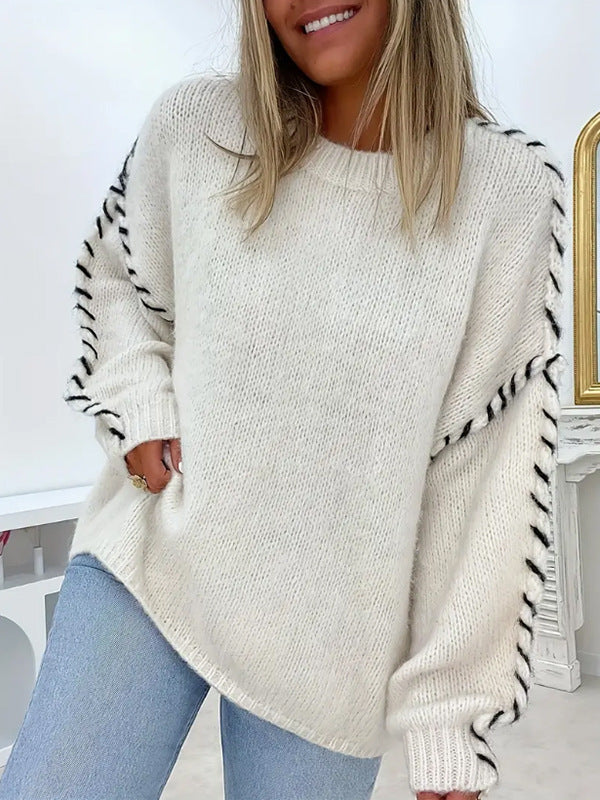 SERAH™ - Casual Round Neck Long Sleeve Sweater