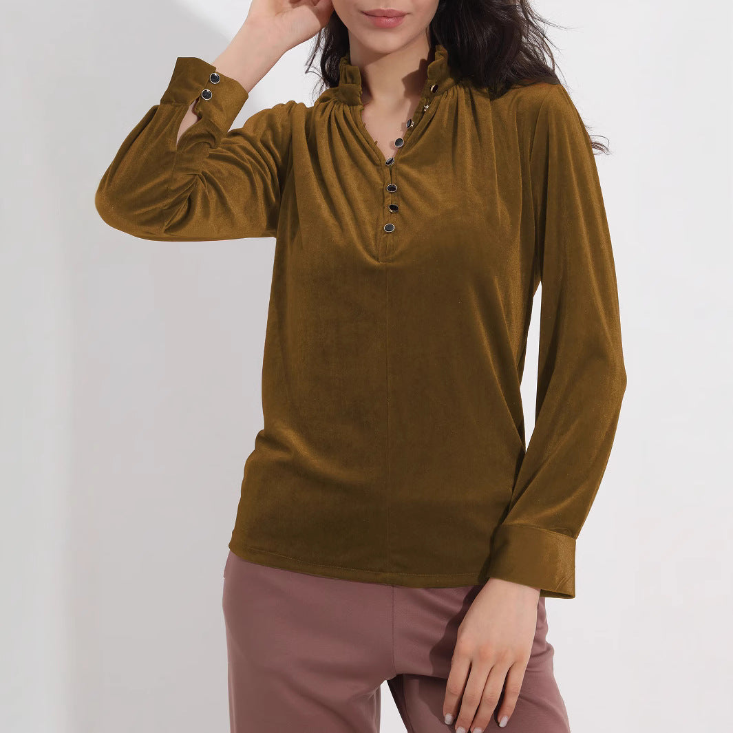 Selene™ V-Neck Long-SleevedTop