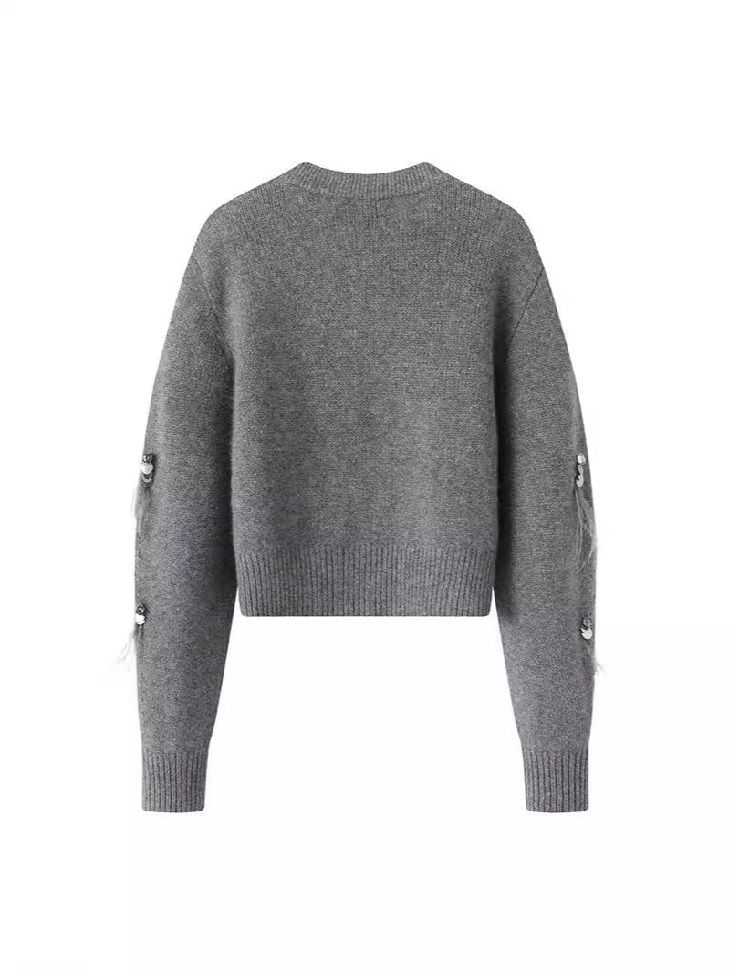 MAELLE™ – SEQUIN SHORT CARDIGAN